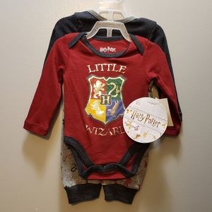 NES Harry Potter 3 peice set  size:0/3 M